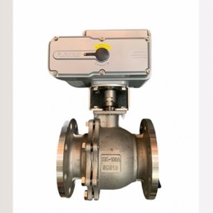 Van bi inox nối bích điện tuyến tính 4-20mA